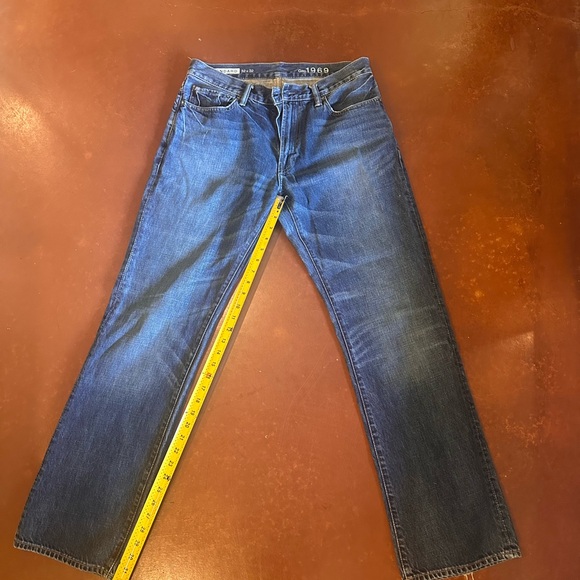 Gap 1969 Men's Classic Denim Straight Jeans 32 x 32 - Picture 2 of 6